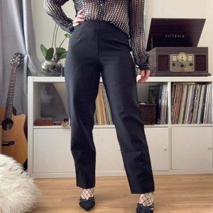 High Waisted Pinstripe Dress Pants